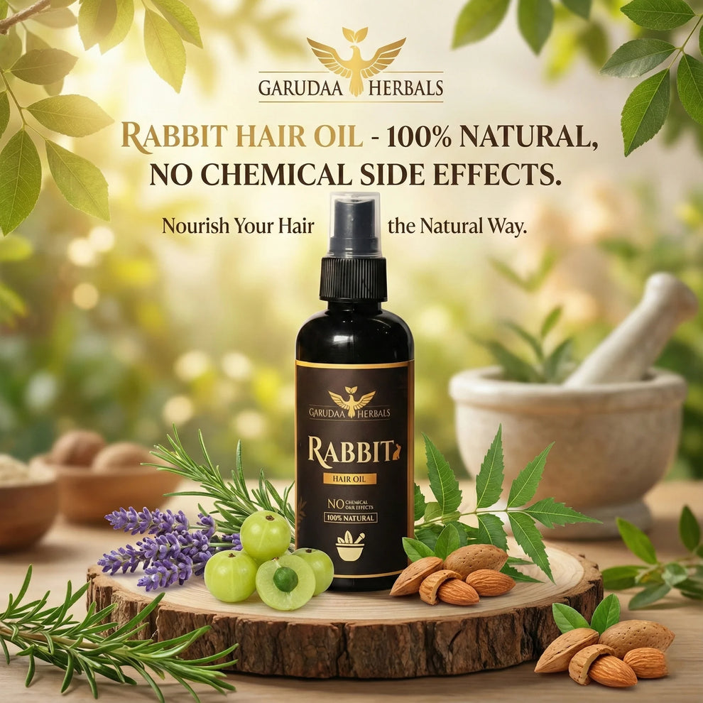 Rabbit Herbal Hair Oil – 100% Stronger, Healthier Growth